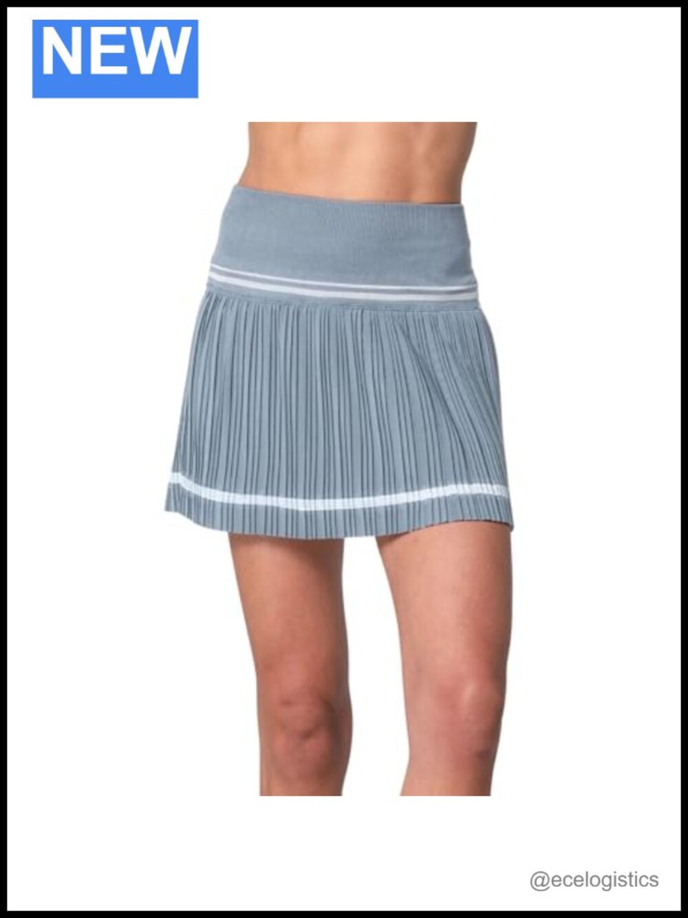 Pleated Athletic Tennis Skirt With Built-In Shortie & Pocket